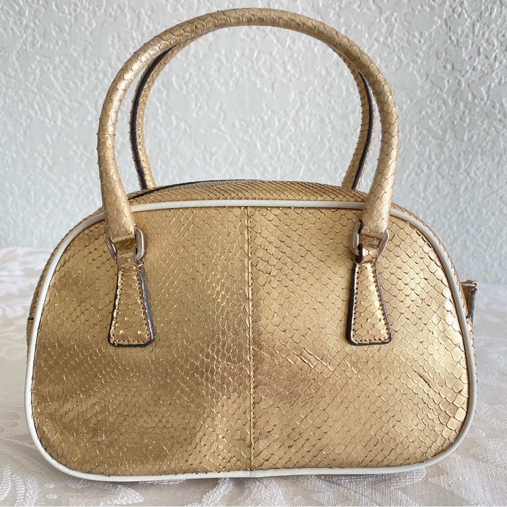 Prada gold Python mini bag - Picture 2 of 16